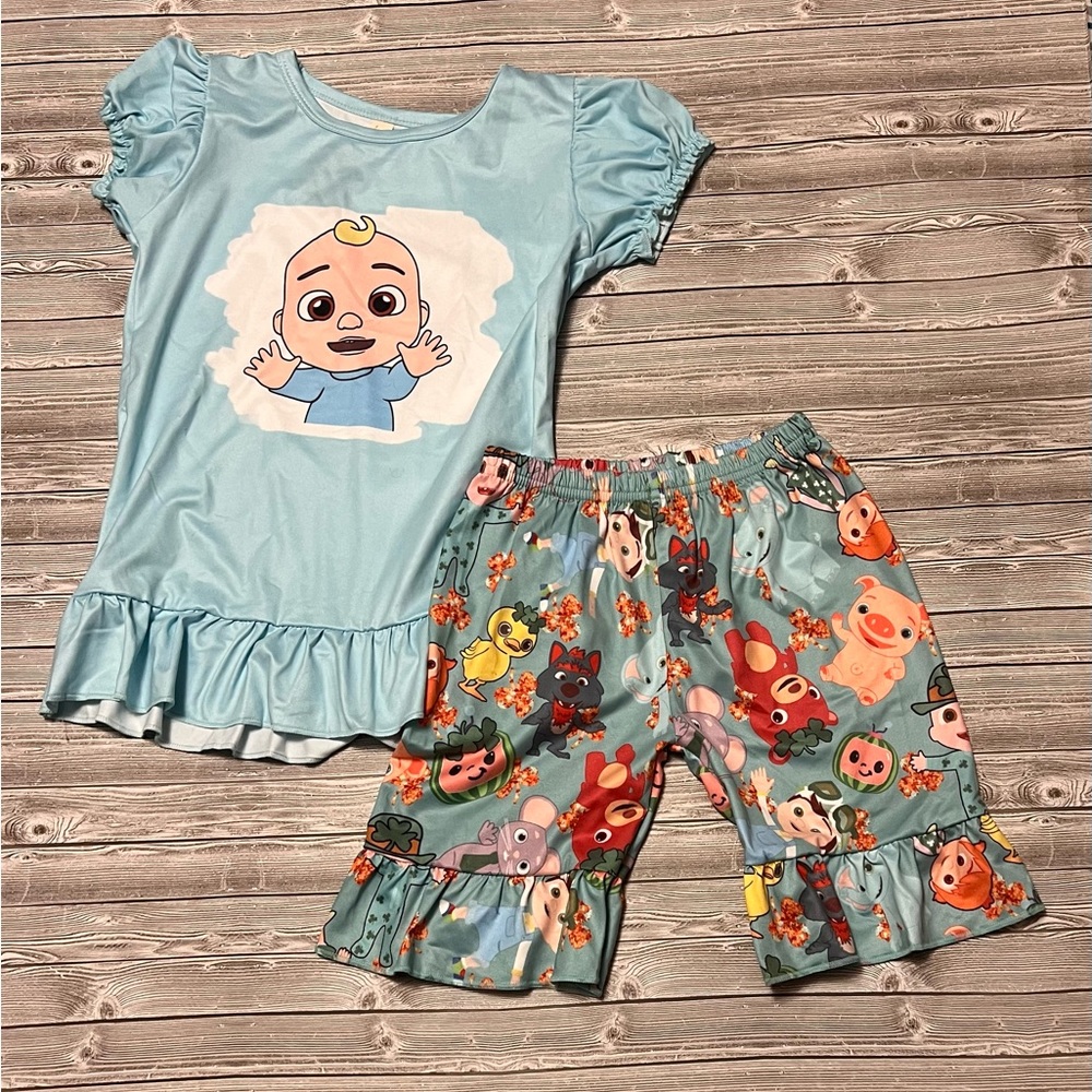 Cocomelon 2 Piece Shirts Set Size 5-6 years